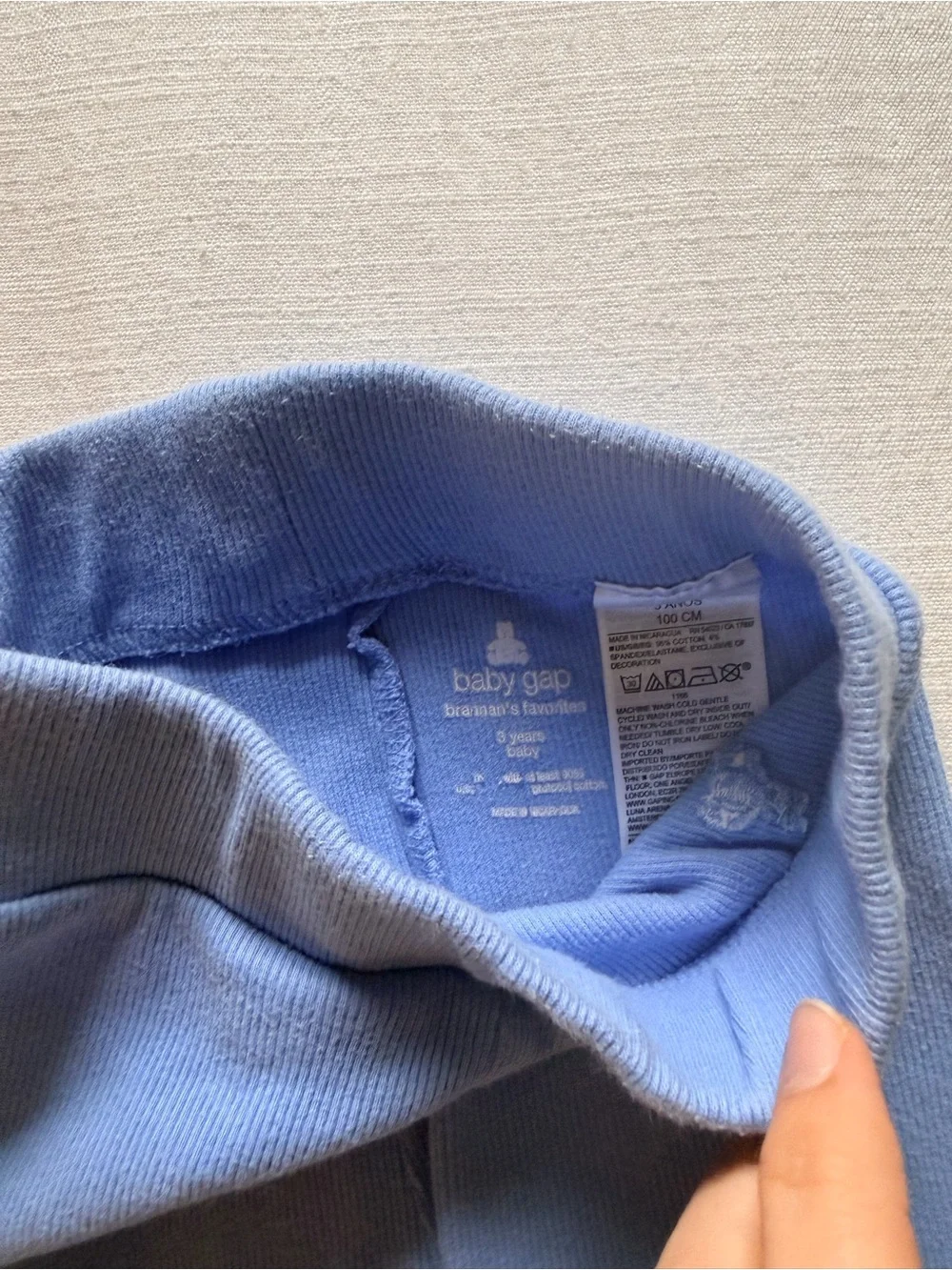 GAP Basics Ribbed cotton bundle 3T shorts top and leggings